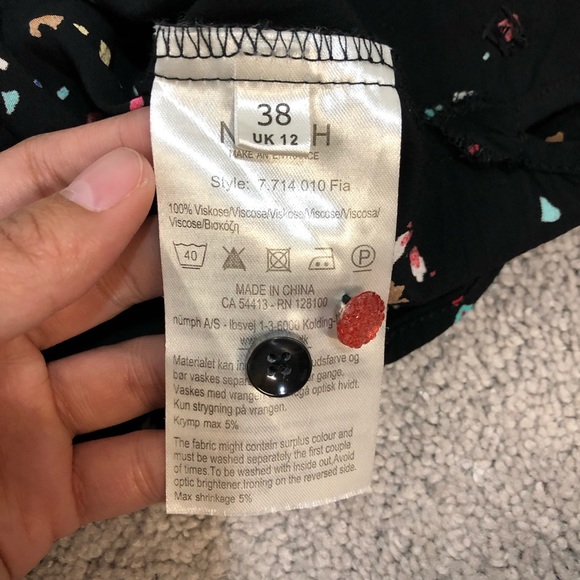 Anthropologie Numph Button Down Shirt Size 38 - Picture 5 of 5